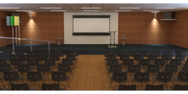 Auditório da Fundhas passa por reforma