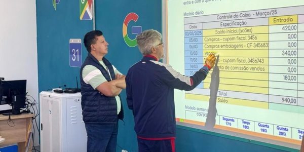 Professores do Cephas testam lousa digital nas aulas